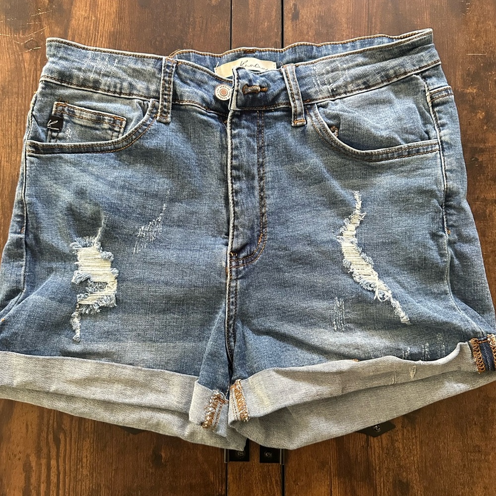 Kancan Stylish Blue Denim Shorts